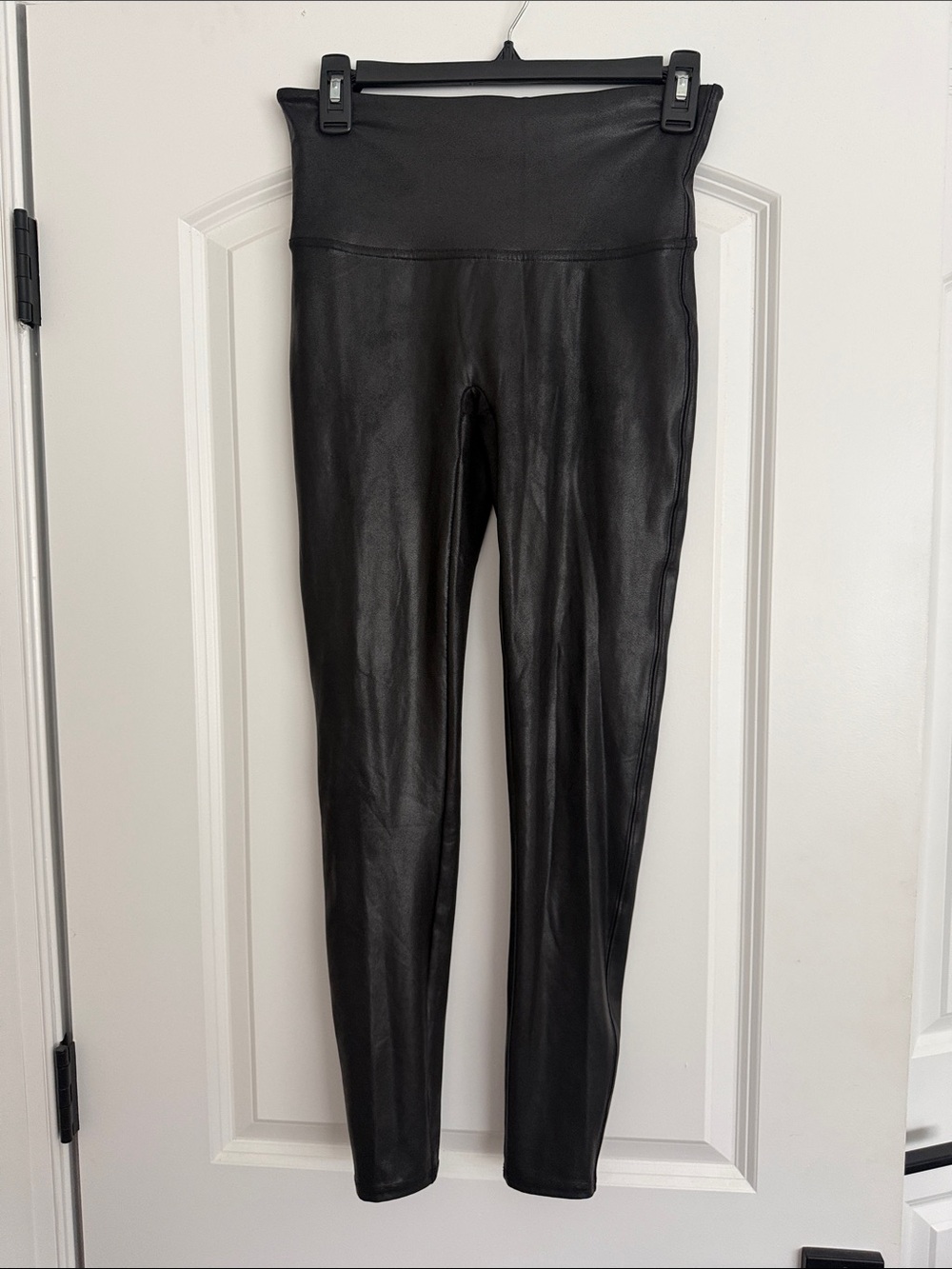 Spanx High-Waist Black Faux Leather Leggings